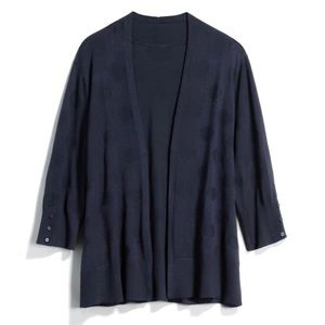 Lars textured dot cardigan, stitch fix, navy 1X
